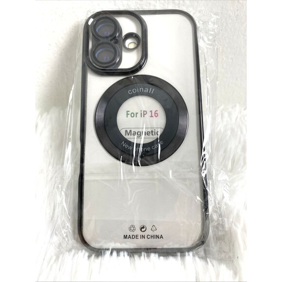 Phone Case For iPhone 16 Cover Clear Black - Picture 11 of 11